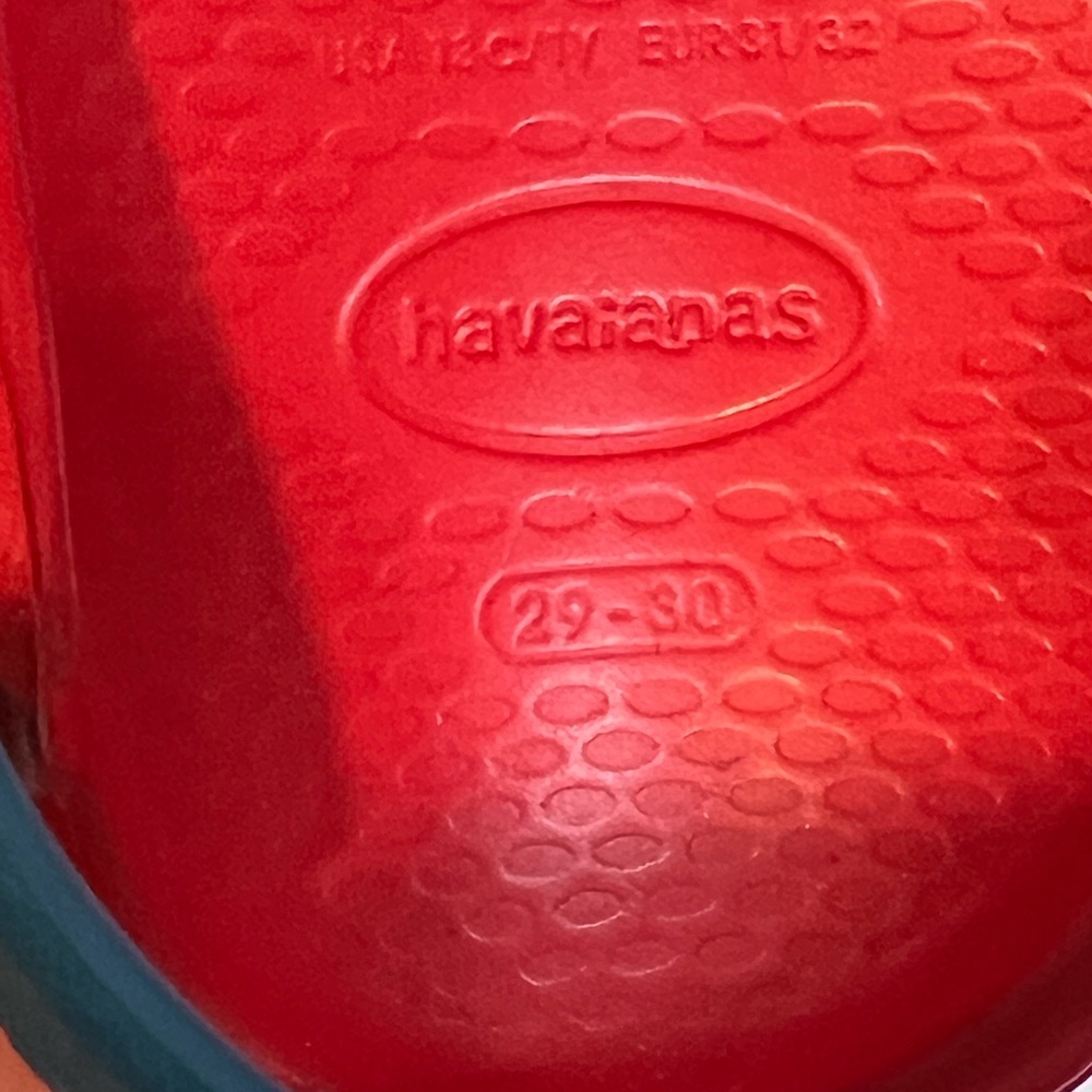 NEW HAVAIANAS Kids Clog RED SZ-13C/1Y/29-30 - Picture 14 of 15
